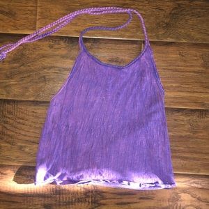Urban outfitters halter top - purple acid wash